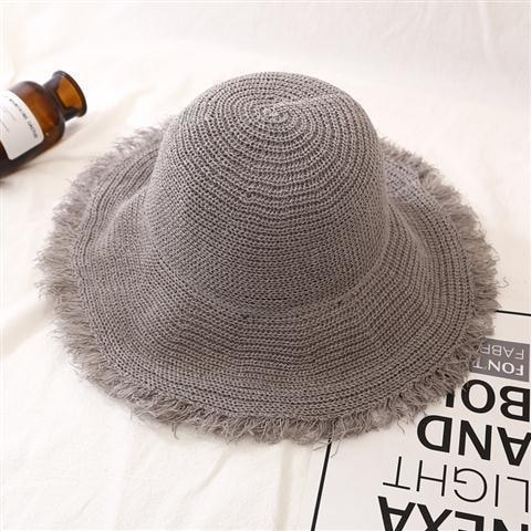 BK00018 کلاه سطلی پشمی لبه بزرگ زنانه تنفسی