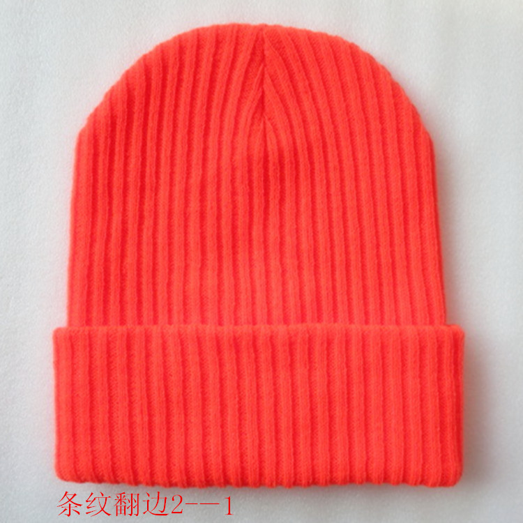 H00008 کلاه بافتنی ساده دو لایه Beanie