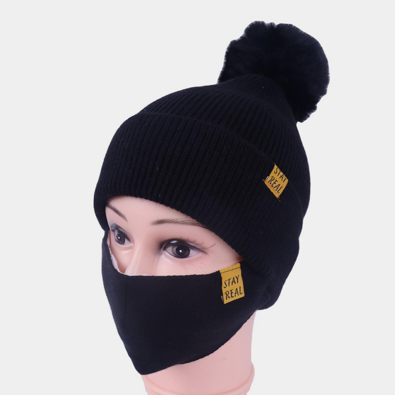 ست ماسک کلاه بافتنی H00032