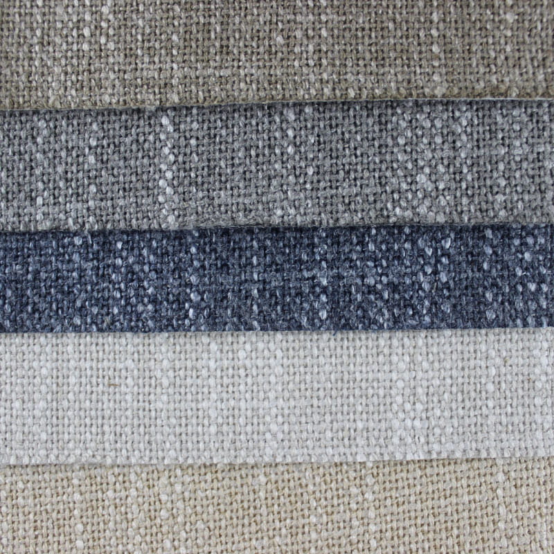 SM-A0013 پارچه مبل کتانی تخت کتانی خالص