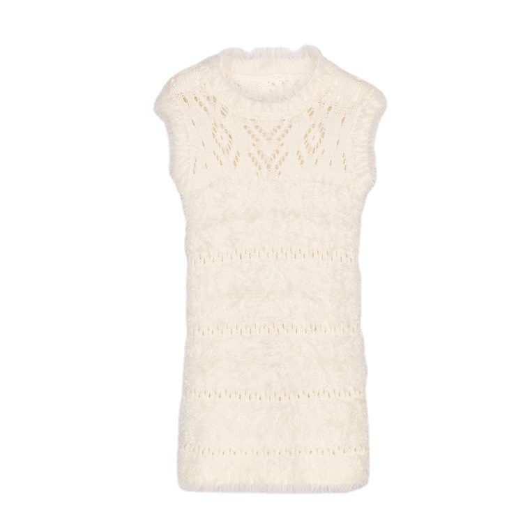 SM-K0043 لباس آستین بافتنی موهیر تابستانی لباس ته توخالی فرانسوی SM-K0043 لباس آستین بافتنی موهیر تابستانی لباس ته توخالی فرانسوی