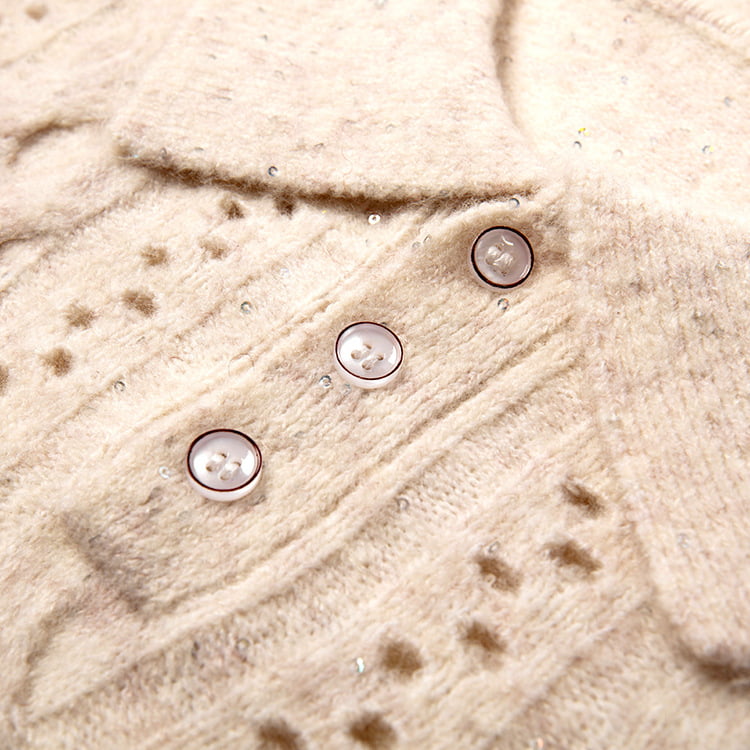 یقه یقه ای چوگان پاییزی SM-K0012 جامپر بافتنی توخالی پایین رنگ ثابت یقه یقه ای چوگان پاییزی SM-K0012 جامپر بافتنی توخالی پایین رنگ ثابت