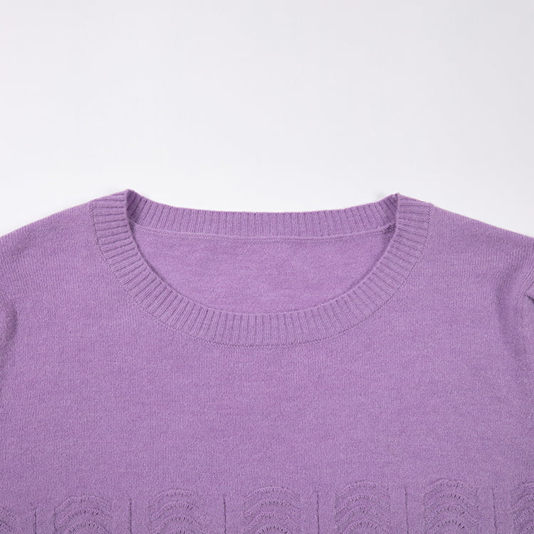 SM-K0039 جامپر بافتنی چین دار آستین بلند بهاره/پاییز SM-K0039 جامپر بافتنی چین دار آستین بلند بهاره/پاییز