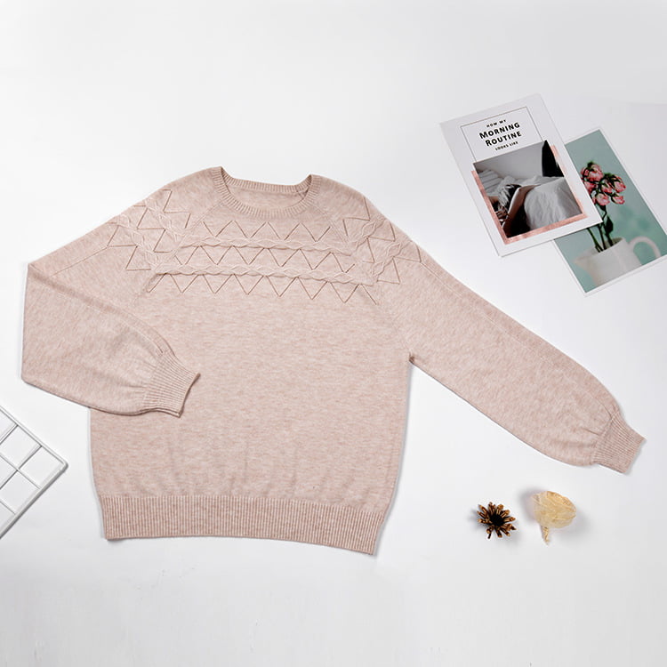 SM-K0042 بلوز بافتنی آستین بلند گشاد و نازک بافته شده توخالی SM-K0042 بلوز بافتنی آستین بلند گشاد و نازک بافته شده توخالی