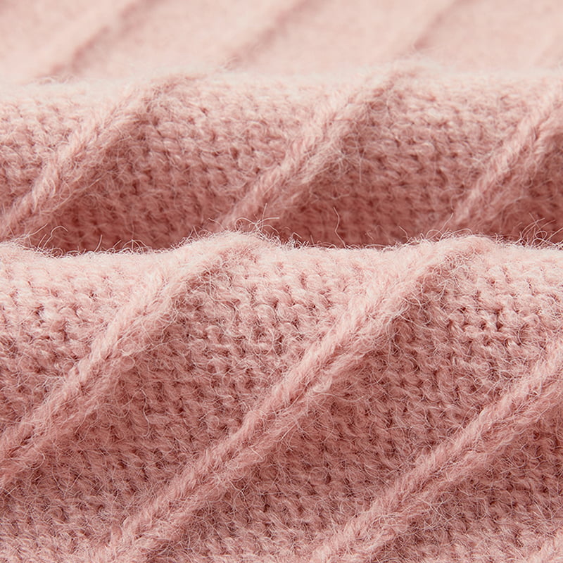 ژاکت کش باف پف دار با آستین یقه خدمه ML2211 ژاکت کش باف پف دار با آستین یقه خدمه ML2211