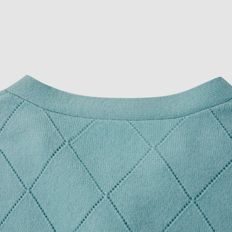 ژاکت ژاکت بافتنی طرح روبان یقه توخالی الماس ML2212 ژاکت ژاکت بافتنی طرح روبان یقه توخالی الماس ML2212