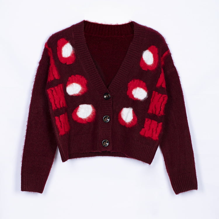 ژاکارد SM-K0030 ژاکارد با کنتراست رنگی ضخیم شده زنانه ژاکارد SM-K0030 ژاکارد با کنتراست رنگی ضخیم شده زنانه