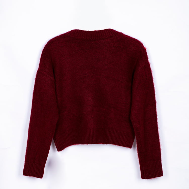 ژاکارد SM-K0030 ژاکارد با کنتراست رنگی ضخیم شده زنانه ژاکارد SM-K0030 ژاکارد با کنتراست رنگی ضخیم شده زنانه