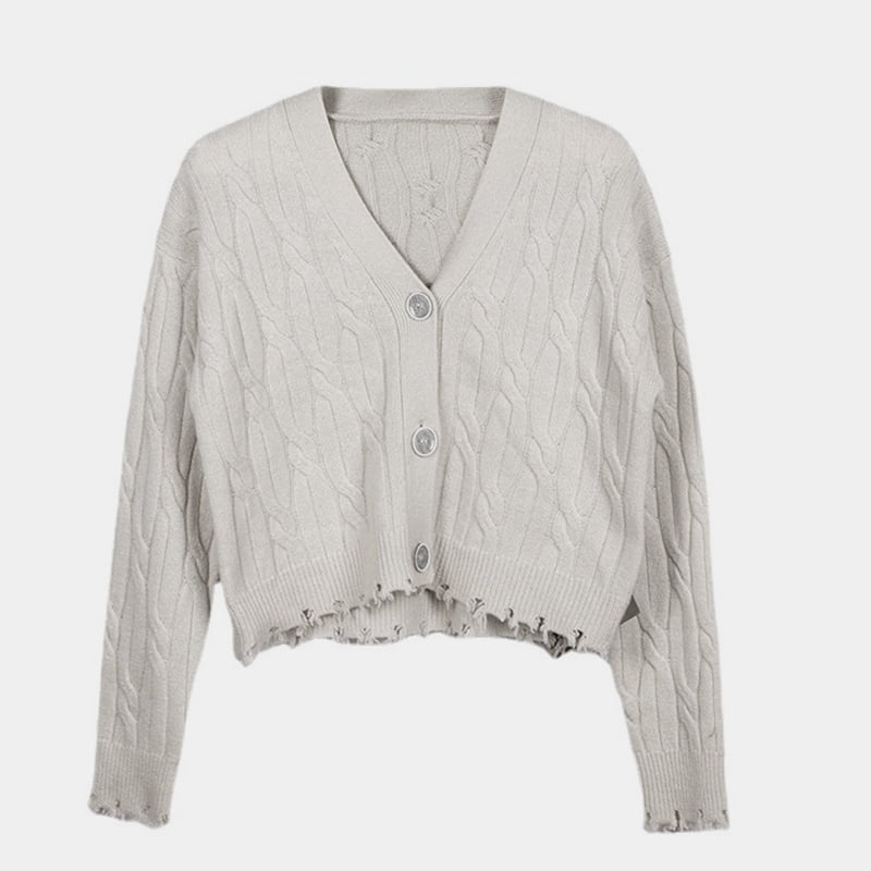 ژاکت بافتنی ژاکت V یقه V ژاکت سه بعدی پاییزی/زمستانی SM-K0013 ژاکت بافتنی ژاکت V یقه V ژاکت سه بعدی پاییزی/زمستانی SM-K0013