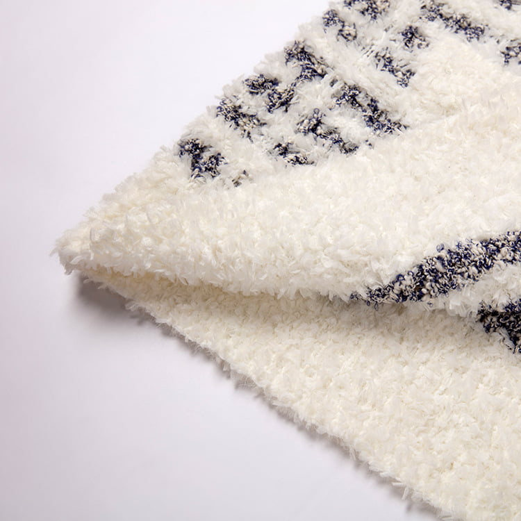 SM-K0041 مشکی و سفید شطرنجی ژاکت کش باف بافتنی موهیر کوچک معطر به سبک تنبل کره ای SM-K0041 مشکی و سفید شطرنجی ژاکت کش باف بافتنی موهیر کوچک معطر به سبک تنبل کره ای