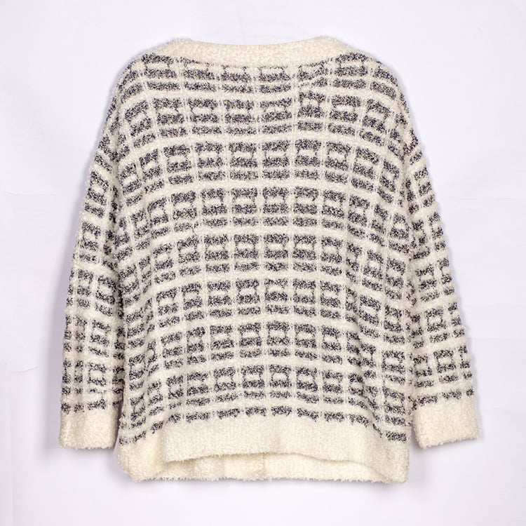 SM-K0041 مشکی و سفید شطرنجی ژاکت کش باف بافتنی موهیر کوچک معطر به سبک تنبل کره ای SM-K0041 مشکی و سفید شطرنجی ژاکت کش باف بافتنی موهیر کوچک معطر به سبک تنبل کره ای