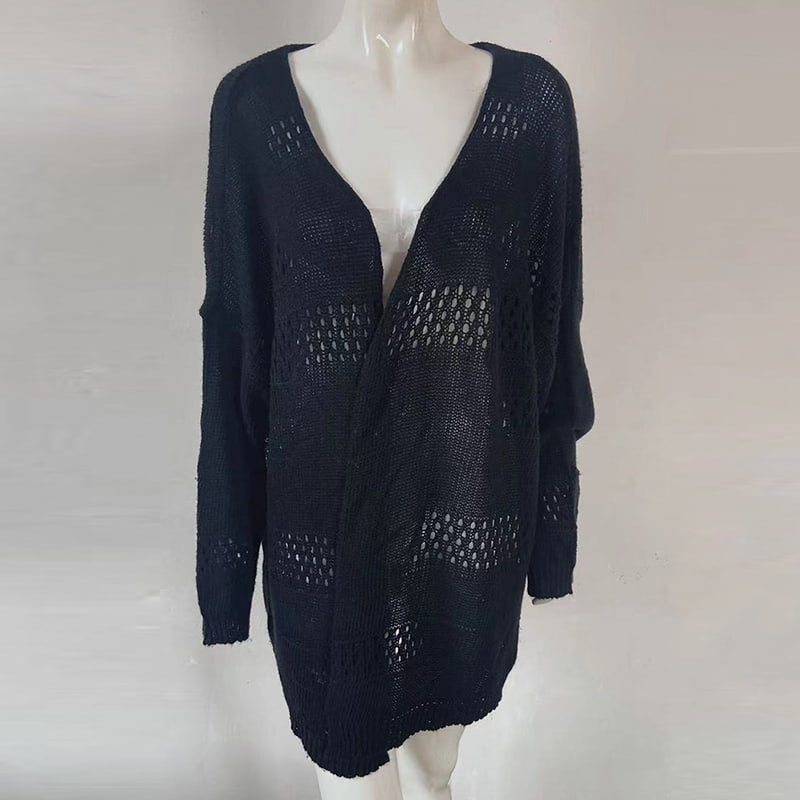 کت ژاکت بافتنی SM-K0081 یقه V با برش تک رنگ کت ژاکت بافتنی SM-K0081 یقه V با برش تک رنگ