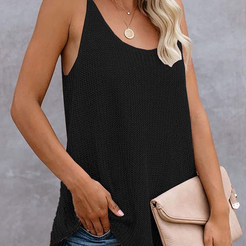 جلیقه بافتنی نازک و گشاد یقه U SM-K0065 جلیقه بافتنی نازک و گشاد یقه U SM-K0065