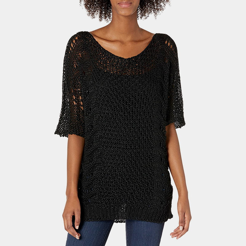 آستین کوتاه ضد آفتاب بلوز بافتنی یقه خدمه SM-K0060 آستین کوتاه ضد آفتاب بلوز بافتنی یقه خدمه SM-K0060