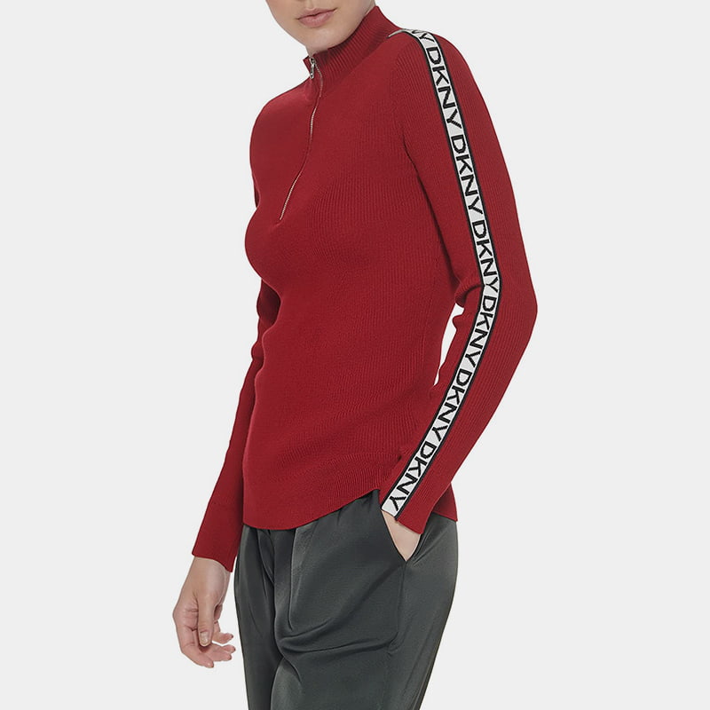 یقه یقه زیپ SM-K0056 جامپر آستین بلند ژاکارد یقه یقه زیپ SM-K0056 جامپر آستین بلند ژاکارد