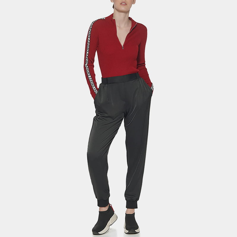 یقه یقه زیپ SM-K0056 جامپر آستین بلند ژاکارد یقه یقه زیپ SM-K0056 جامپر آستین بلند ژاکارد