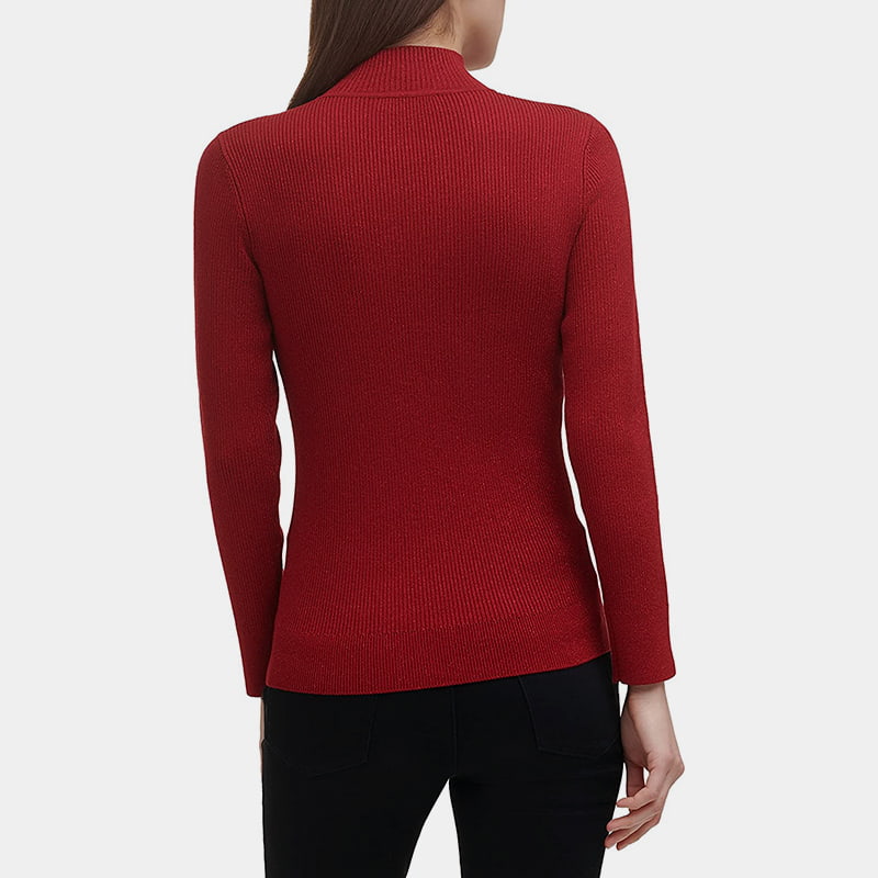 یقه یقه زیپ SM-K0056 جامپر آستین بلند ژاکارد یقه یقه زیپ SM-K0056 جامپر آستین بلند ژاکارد